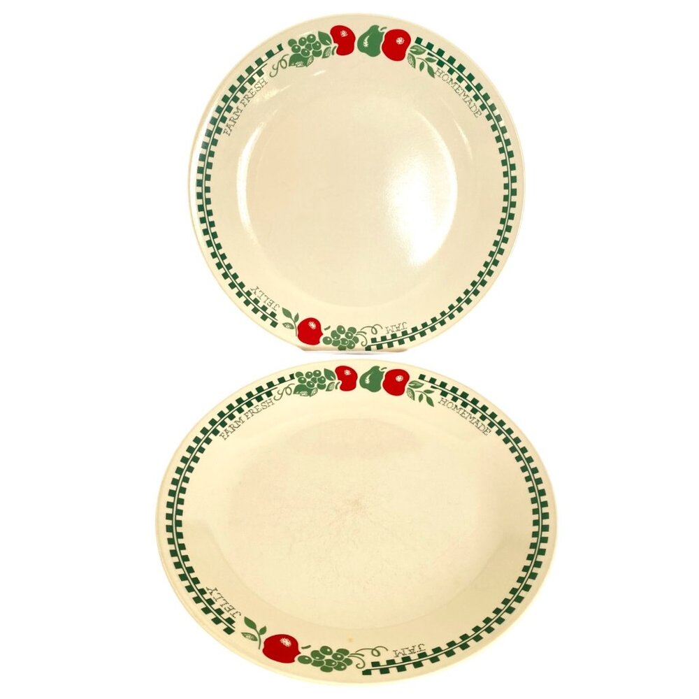 Corelle Corning Farm Fresh Homemade Jam Jelly Dinner Plate Set of 2